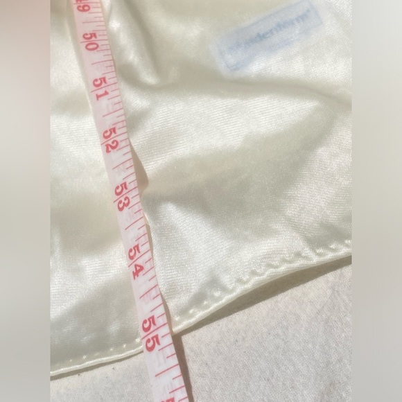 vtg maidenform negligée lace set nightgown robe silky union made usa ivory sz. s - Picture 14 of 16